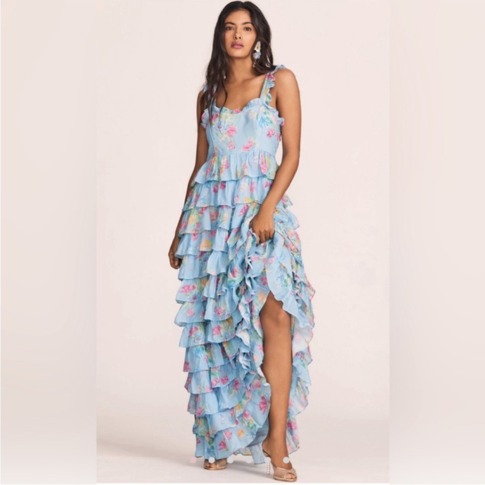 LoveShackFancy Idra Dress Sky Lullaby size 2 - Picture 2 of 5